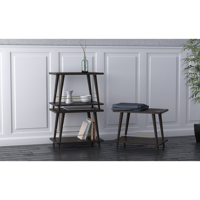 Union Rustic Duncan Convenience Stackable Wood Storage Bench Wayfair